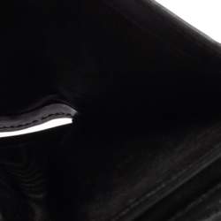 Pre Owned حافظة بطاقات غوتشي جلد غوتشيسيما أسود