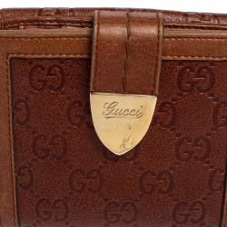 Gucci Brown Guccissima Leather French Wallet