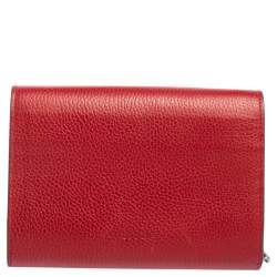 Gucci Red Leather Dionysus Wallet On Chain