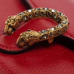 Gucci Red Leather Dionysus Wallet On Chain