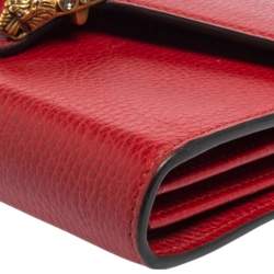 Gucci Red Leather Dionysus Wallet On Chain