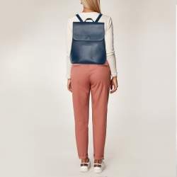 Pre Owned Gucci Blue Diamante Leather Backpack