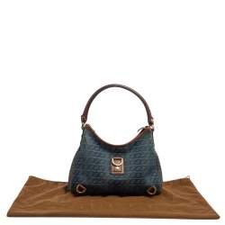 مملوكة مسبقًا Gucci Denim Abbey Medium D-Ring Hobo Bag