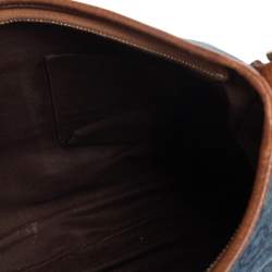 مملوكة مسبقًا Gucci Denim Abbey Medium D-Ring Hobo Bag