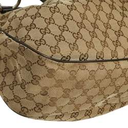Gucci Brown/Ebony GG Canvas Medium Sukey Messenger Bag