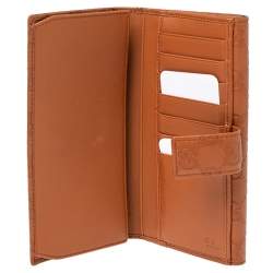 مملوكة مسبقًا Gucci Brown Guccissima Leather Eclipse Flap Continental Wallet