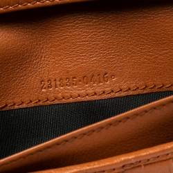 مملوكة مسبقًا Gucci Brown Guccissima Leather Eclipse Flap Continental Wallet
