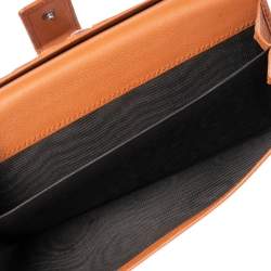 مملوكة مسبقًا Gucci Brown Guccissima Leather Eclipse Flap Continental Wallet