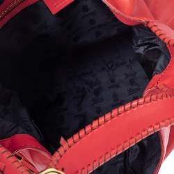 Pre Owned Gucci Red Leather Large New Jackie Hobo