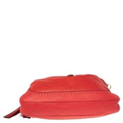 Pre Owned Gucci Red Leather Large New Jackie Hobo