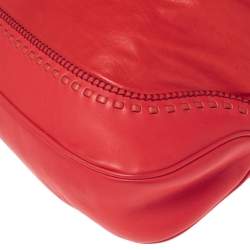 Pre Owned Gucci Red Leather Large New Jackie Hobo