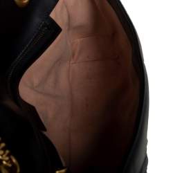 مملوكة مسبقًا حقيبة كتف غوتشي جي جي مارمونت جلد ماتيلاس أسود صغيرة 