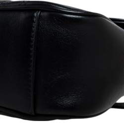 مملوكة مسبقًا حقيبة كتف غوتشي جي جي مارمونت جلد ماتيلاس أسود صغيرة 