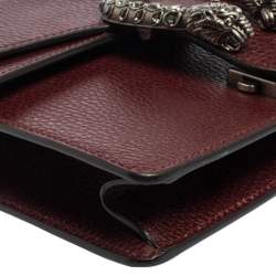 مملوكة مسبقًا Gucci Burgundy Leather Mini Dionysus Shoulder Bag