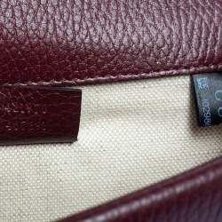 مملوكة مسبقًا Gucci Burgundy Leather Mini Dionysus Shoulder Bag
