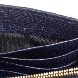 Pre Owned محفظة سلسلة غوتشي باتي جلد أزرق