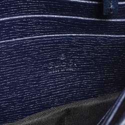 Pre Owned محفظة سلسلة غوتشي باتي جلد أزرق