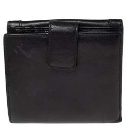 Gucci Black Leather Babouska Compact Wallet