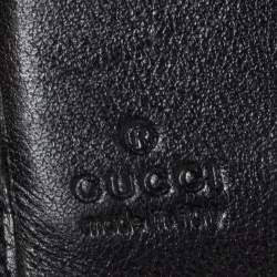 Gucci Black Leather Babouska Compact Wallet