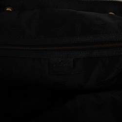 Pre Owned Gucci Black Leather Babouska Dome Satchel 