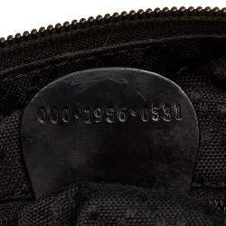 مملوكة مسبقًا Gucci Black Nylon Bamboo Bag