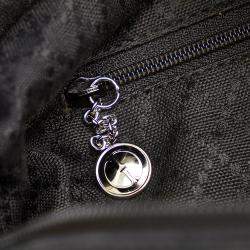 مملوكة مسبقًا Gucci Black Nylon Bamboo Bag