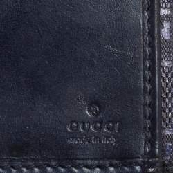 Gucci Blue GG Imprime Canvas Continental Wallet