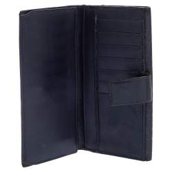 Gucci Blue GG Imprime Canvas Continental Wallet