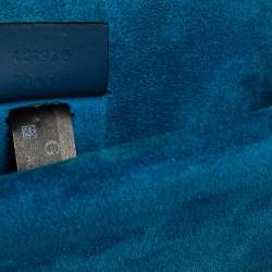 مملوكة مسبقًا Gucci Blue/Beige GG Supreme Blooms Canvas and Suede Mini Dionysus Shoulder Bag