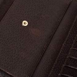 Gucci Beige/Ebony GG Canvas and Leather Web Flap Continental Wallet