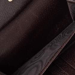 Gucci Beige/Ebony GG Canvas and Leather Web Flap Continental Wallet