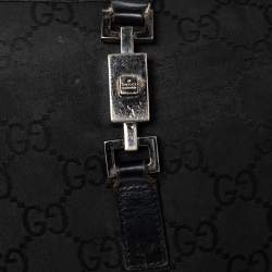 Pre Owned Gucci Black GG Canvas And Leather Jackie O Hobo