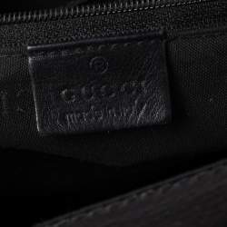 Pre Owned Gucci Black GG Canvas And Leather Jackie O Hobo
