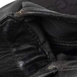 Pre Owned Gucci Black GG Canvas And Leather Jackie O Hobo