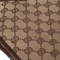 مملوكة مسبقًا Gucci Brown/Beige GG Canvas and Leather Jackie O Shoulder Bag