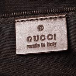 مملوكة مسبقًا Gucci Brown/Beige GG Canvas and Leather Jackie O Shoulder Bag