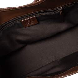 مملوكة مسبقًا Gucci Brown/Beige GG Canvas and Leather Jackie O Shoulder Bag