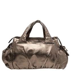 مملوكة مسبقًا Gucci Metallic Gold Leather Hysteria Bag