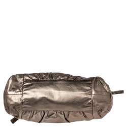مملوكة مسبقًا Gucci Metallic Gold Leather Hysteria Bag