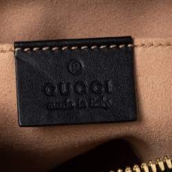 Pre Owned Gucci Brown Suede and Patent Leather GG Ophidia Belt Bag