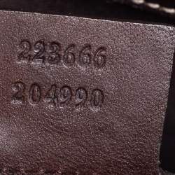 Pre Owned Gucci Brown/Beige GG Supreme Canvas and Leather Flap Messenger Bag