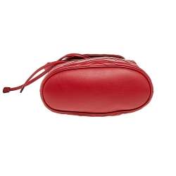 Pre Owned Gucci Red Quilted Leather GG Marmont Backpack