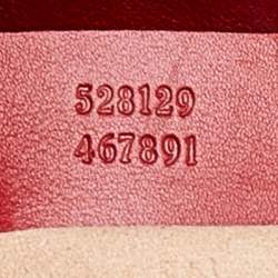 Pre Owned Gucci Red Quilted Leather GG Marmont Backpack