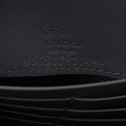 مملوكة مسبقًا Gucci Grey Micro Guccissima Leather Wallet Crossbody Bag