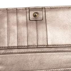 Gucci Metallic Purple GG Imprime Canvas Wallet on Chain 