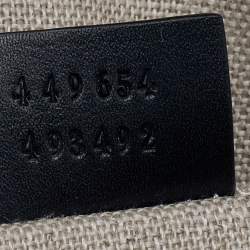 Pre Owned Gucci Black Microguccissima Leather Mini Dome Bag