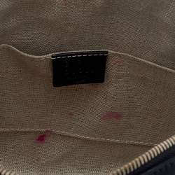 Pre Owned Gucci Black Microguccissima Leather Mini Dome Bag