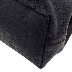 Gucci Black Pebbled Leather Medium Studded Soho Chain Tote