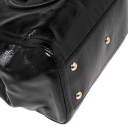 Gucci Black Patent Leather Small Soho Convertible Tote