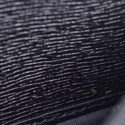 Pre Owned محفظة غوتشي كونتينينتال جلد أسود مزين هورسبيت